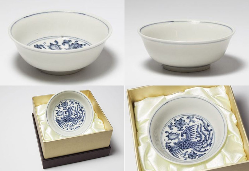 存仁堂青花鳳紋泰文杯仿古茶杯茶碗青花瓷台灣禮品館台灣嚴選好物商城